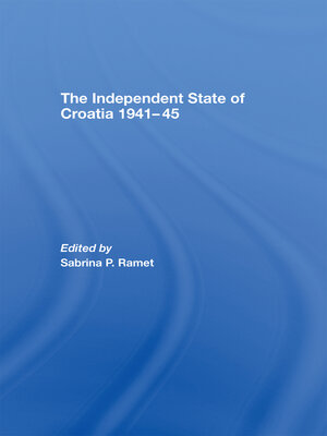 cover image of The Independent State of Croatia 1941-45